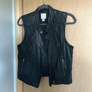 Genuine leather vest 🖤